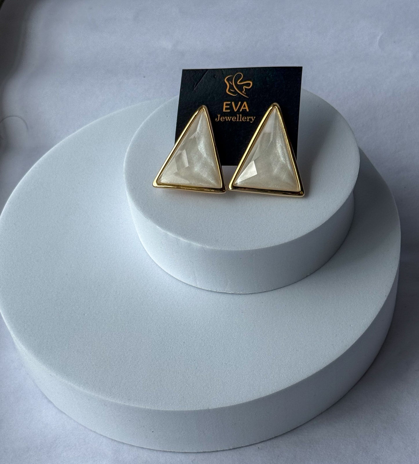 Geometric Triangle Stud Earrings for Women – Anti-Tarnish