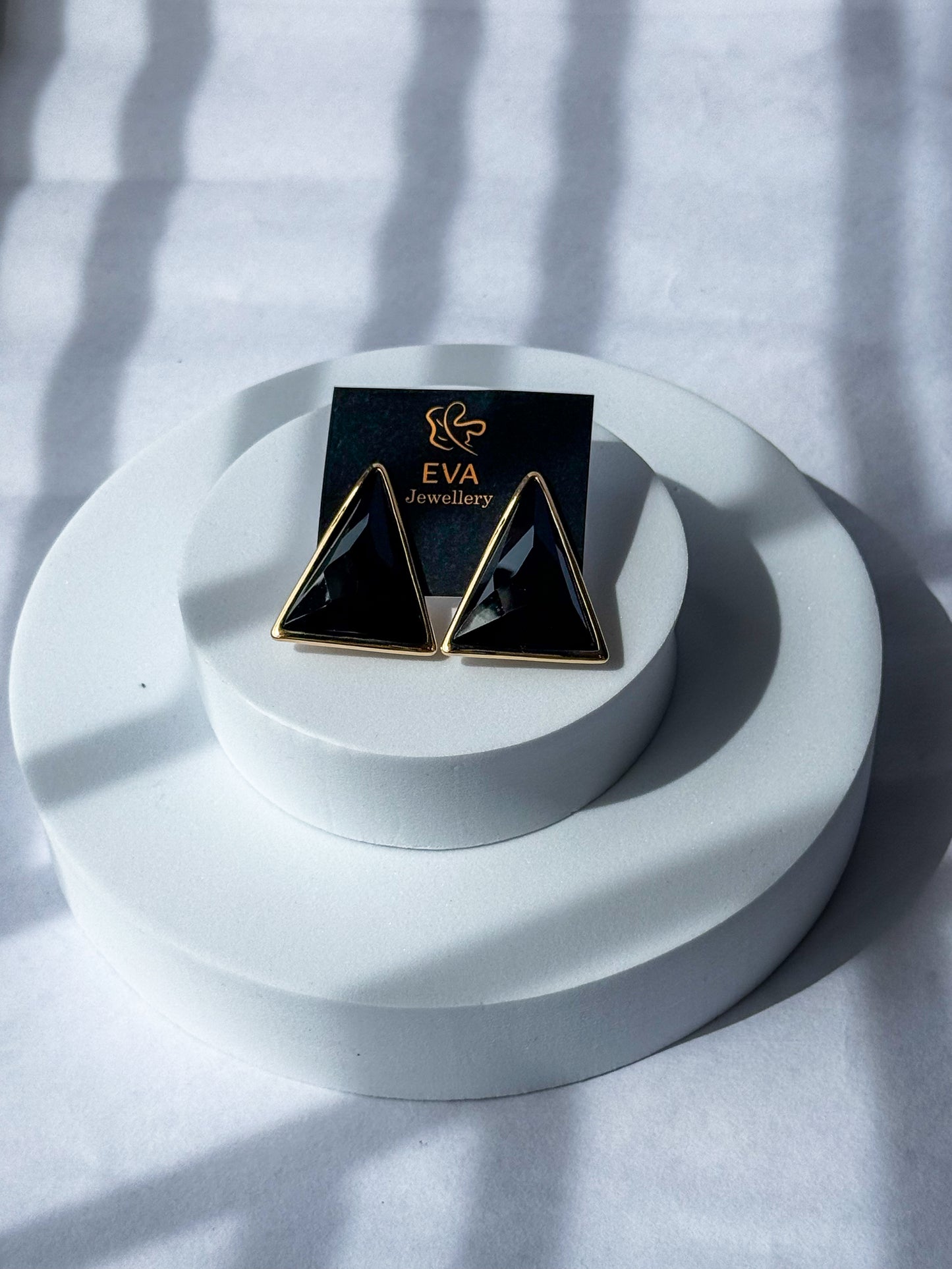 Geometric Triangle Stud Earrings for Women – Anti-Tarnish
