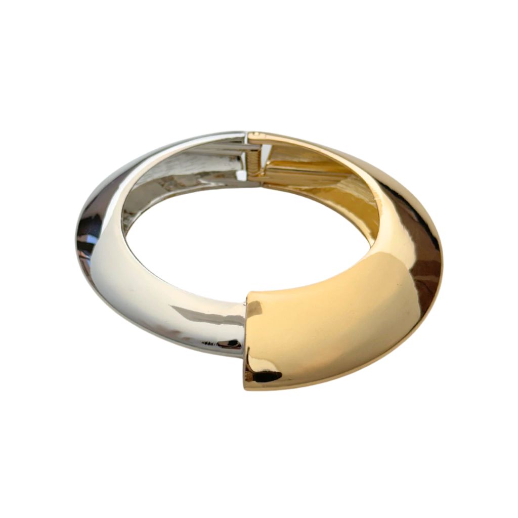 Dual Tone Anti-Tarnish Gold & Silver Statement Bracelet