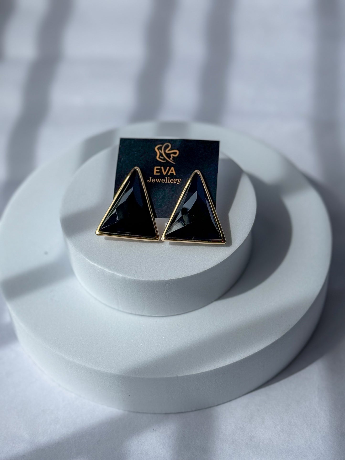 Geometric Triangle Stud Earrings for Women – Anti-Tarnish