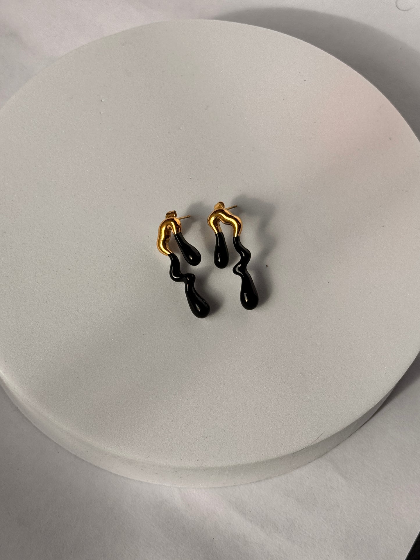 DripWave Enamel Drop Earrings – Anti-Tarnish, Nickel-Free, Under ₹999