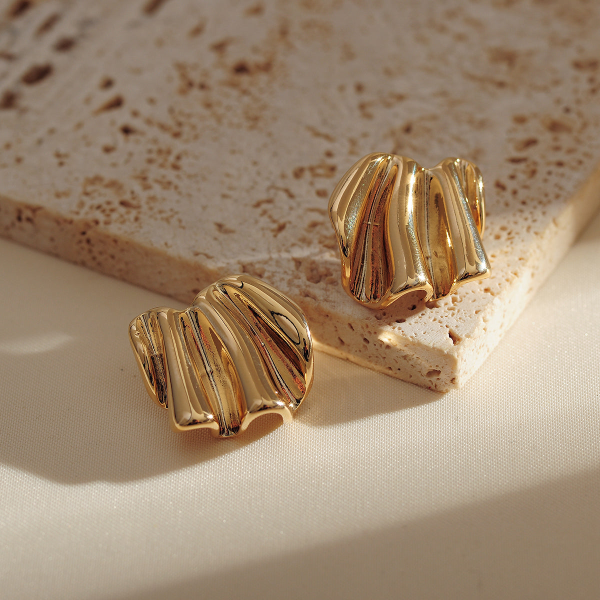 Gilded Flow Studs