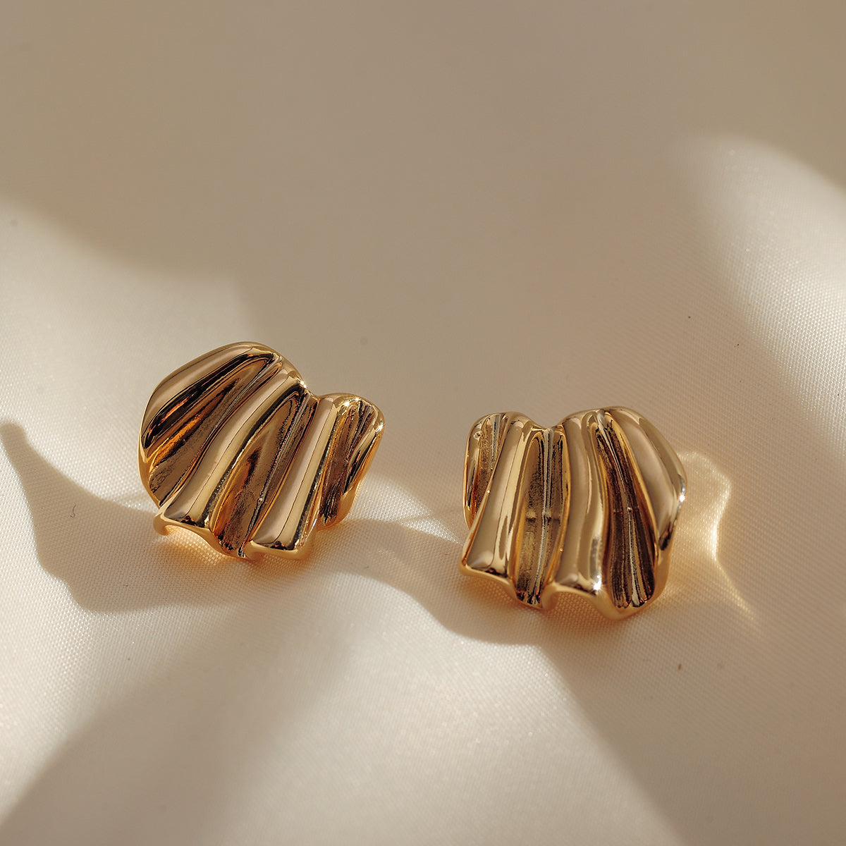 Gilded Flow Studs