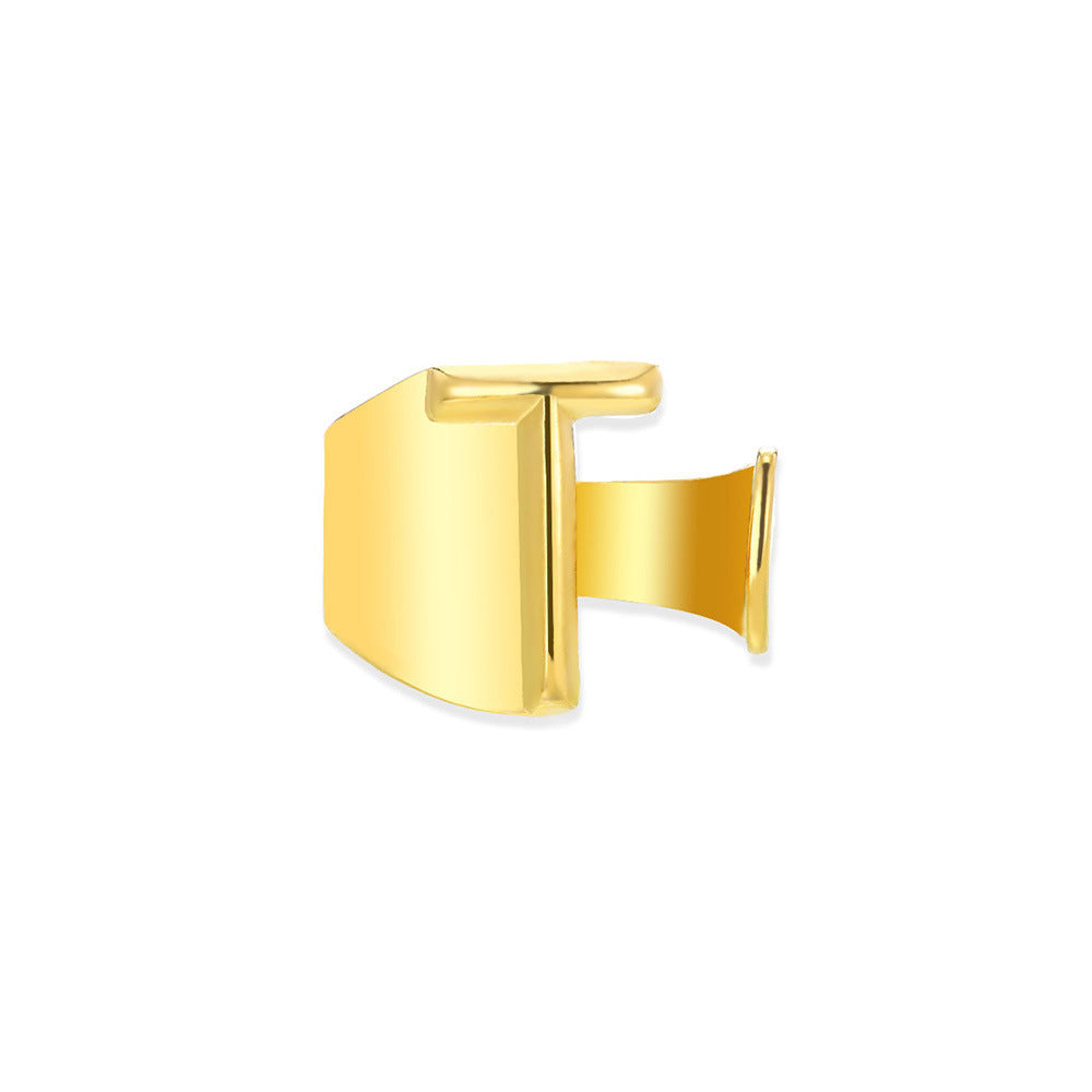 Gold Alphabet Rings Set β Anti-Tarnish Adjustable Initial Rings Under βΉ999
