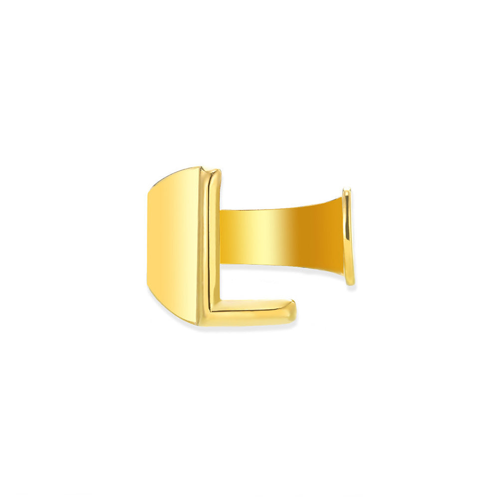 Gold Alphabet Rings Set β Anti-Tarnish Adjustable Initial Rings Under βΉ999