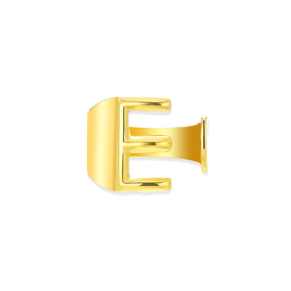 Gold Alphabet Rings Set β Anti-Tarnish Adjustable Initial Rings Under βΉ999