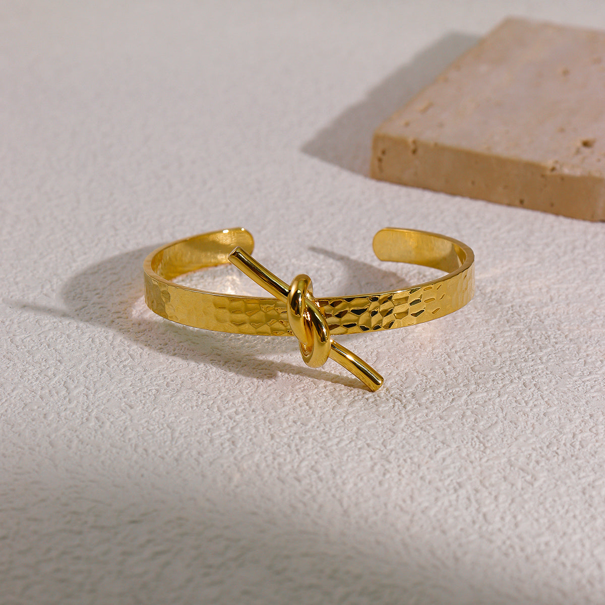 Tide Knot Cuff Bracelet – Anti-Tarnish Gold & Silver Plated Bangles