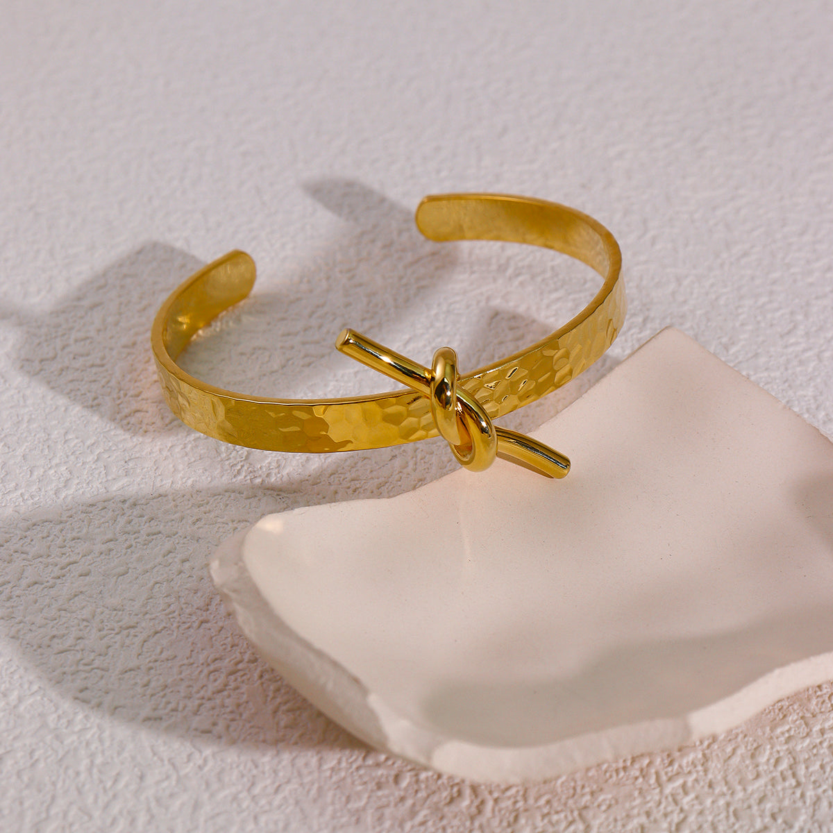Tide Knot Cuff Bracelet – Anti-Tarnish Gold & Silver Plated Bangles