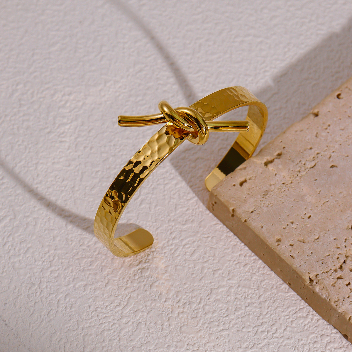 Tide Knot Cuff Bracelet – Anti-Tarnish Gold & Silver Plated Bangles