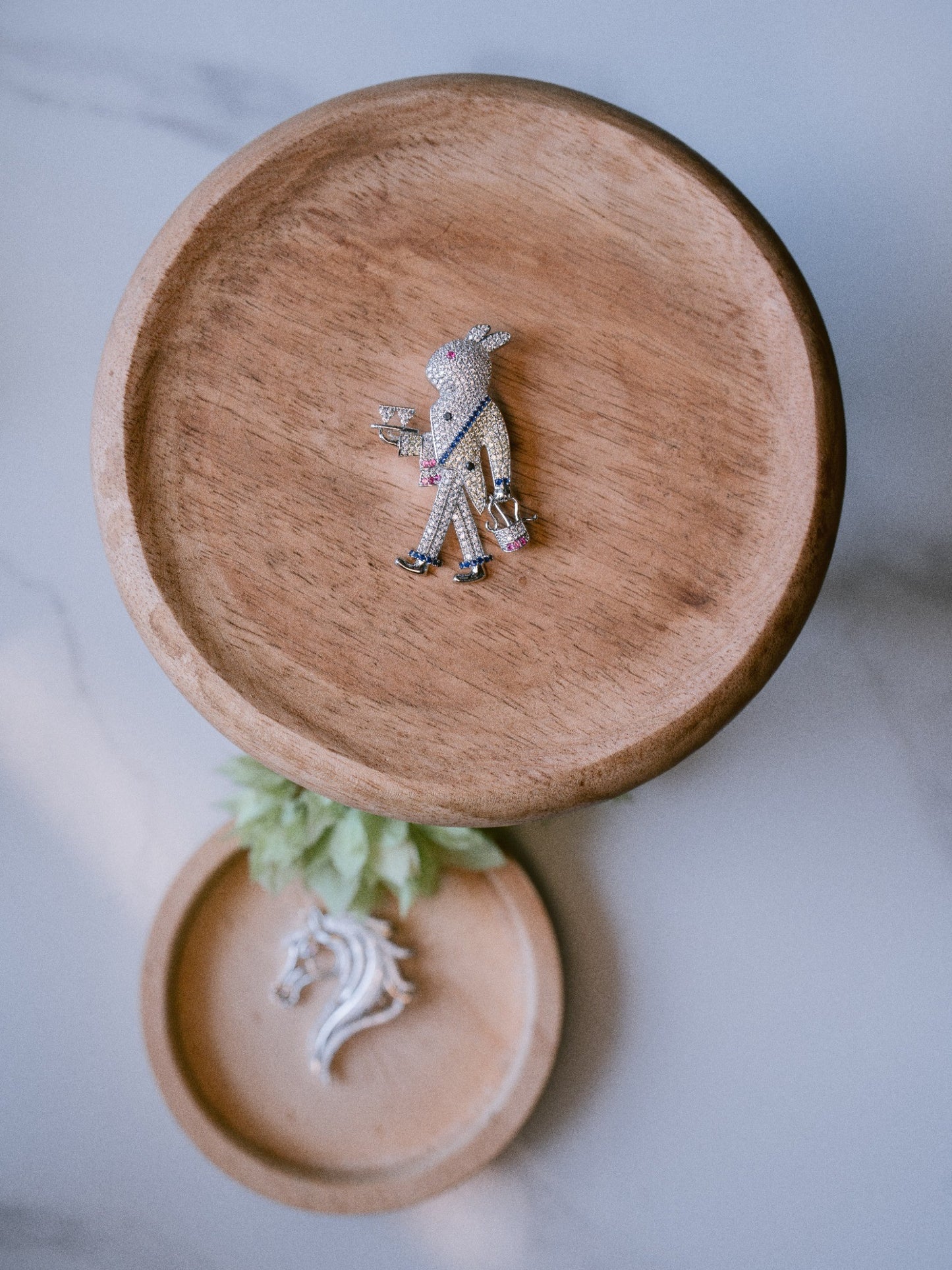 Cocktail Bunny Brooch