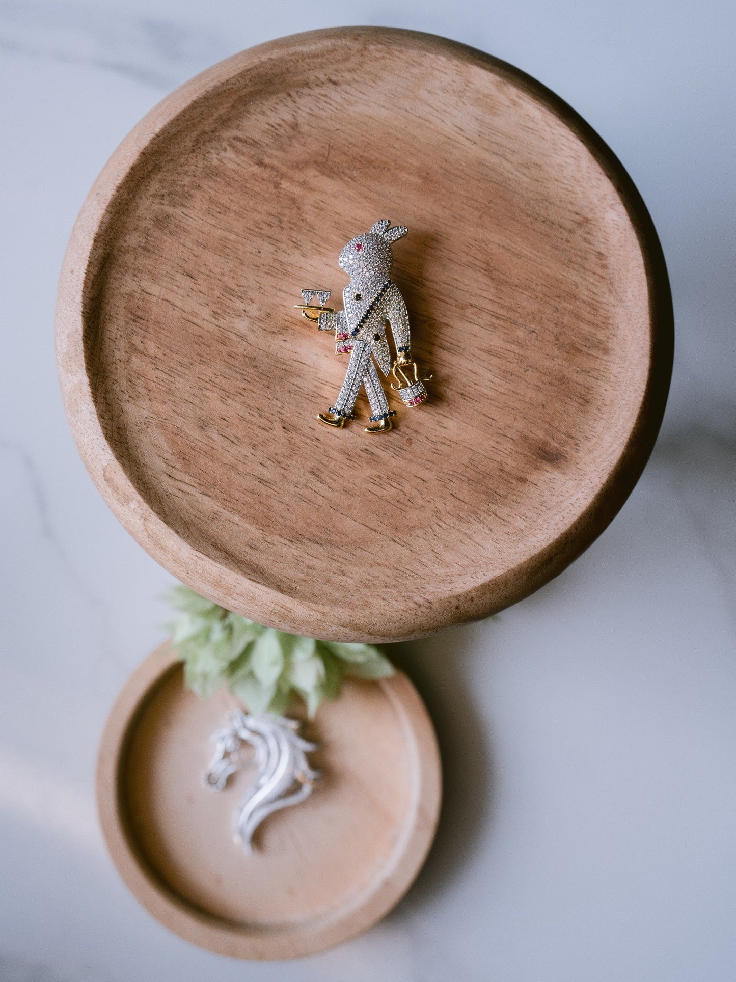 Cocktail Bunny Brooch