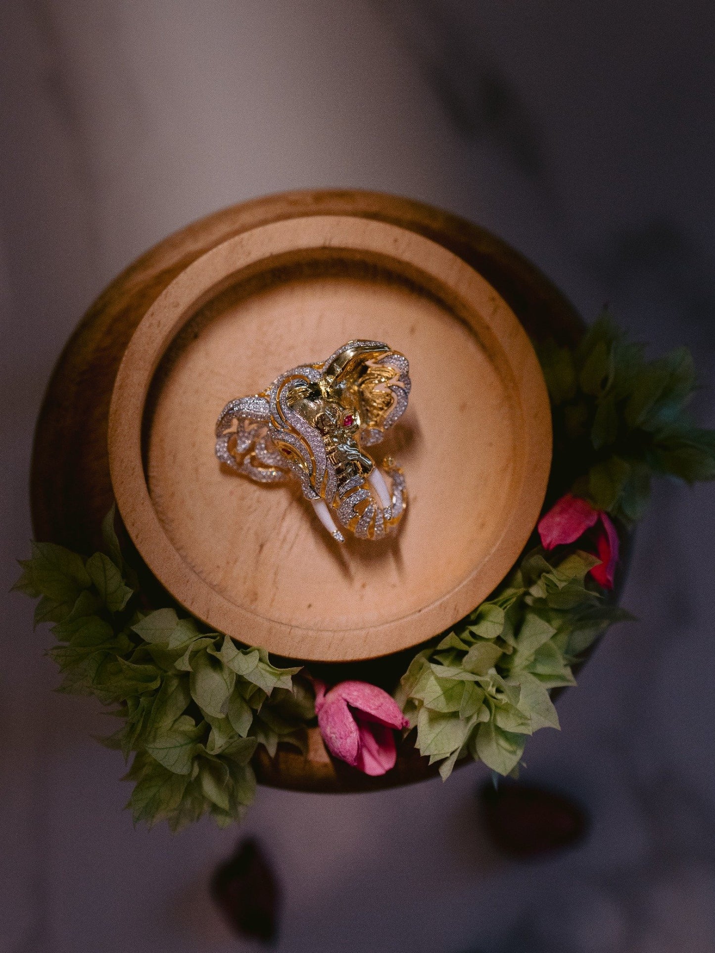Majestic Tusker Brooch – Statement Elephant Pin for Jackets, Sarees & Blazers