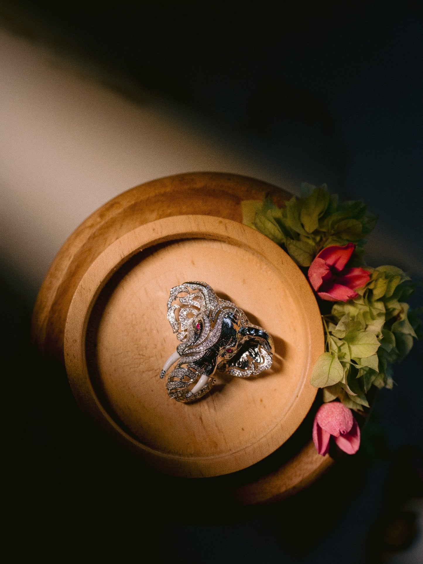 Majestic Tusker Brooch – Statement Elephant Pin for Jackets, Sarees & Blazers