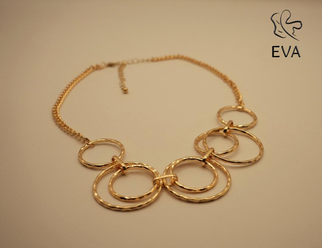 Celestial Loops Statement Necklace – Gold Plated, Anti-Tarnish & Waterproof