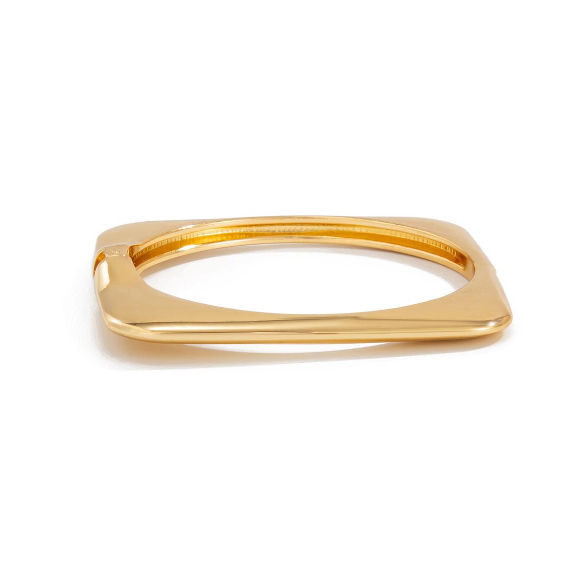 Modern Geometric Gold Bracelet for Women - Bold Statement Bangle