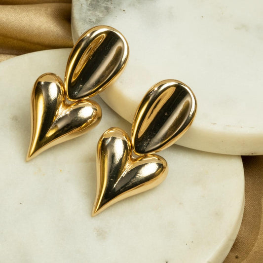 Heartline Drop Earrings