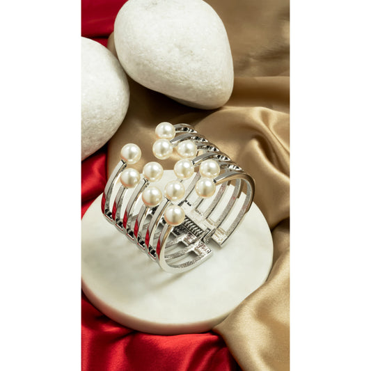 Silver Pearl Bracelet