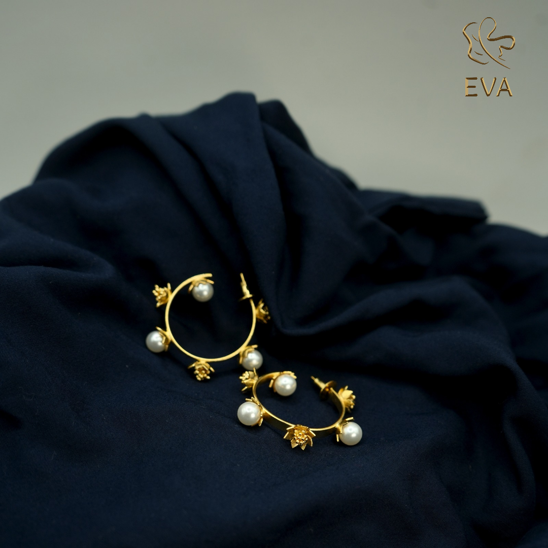 Meher Pearl Hoops