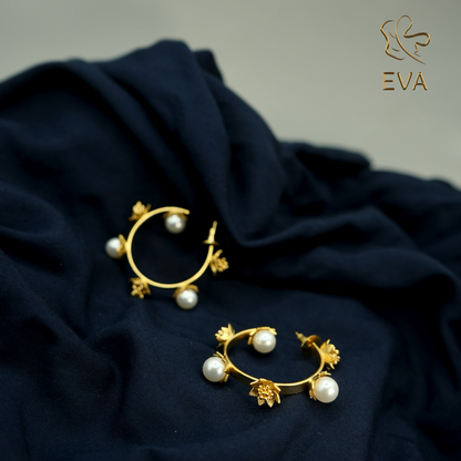 Meher Pearl Hoops