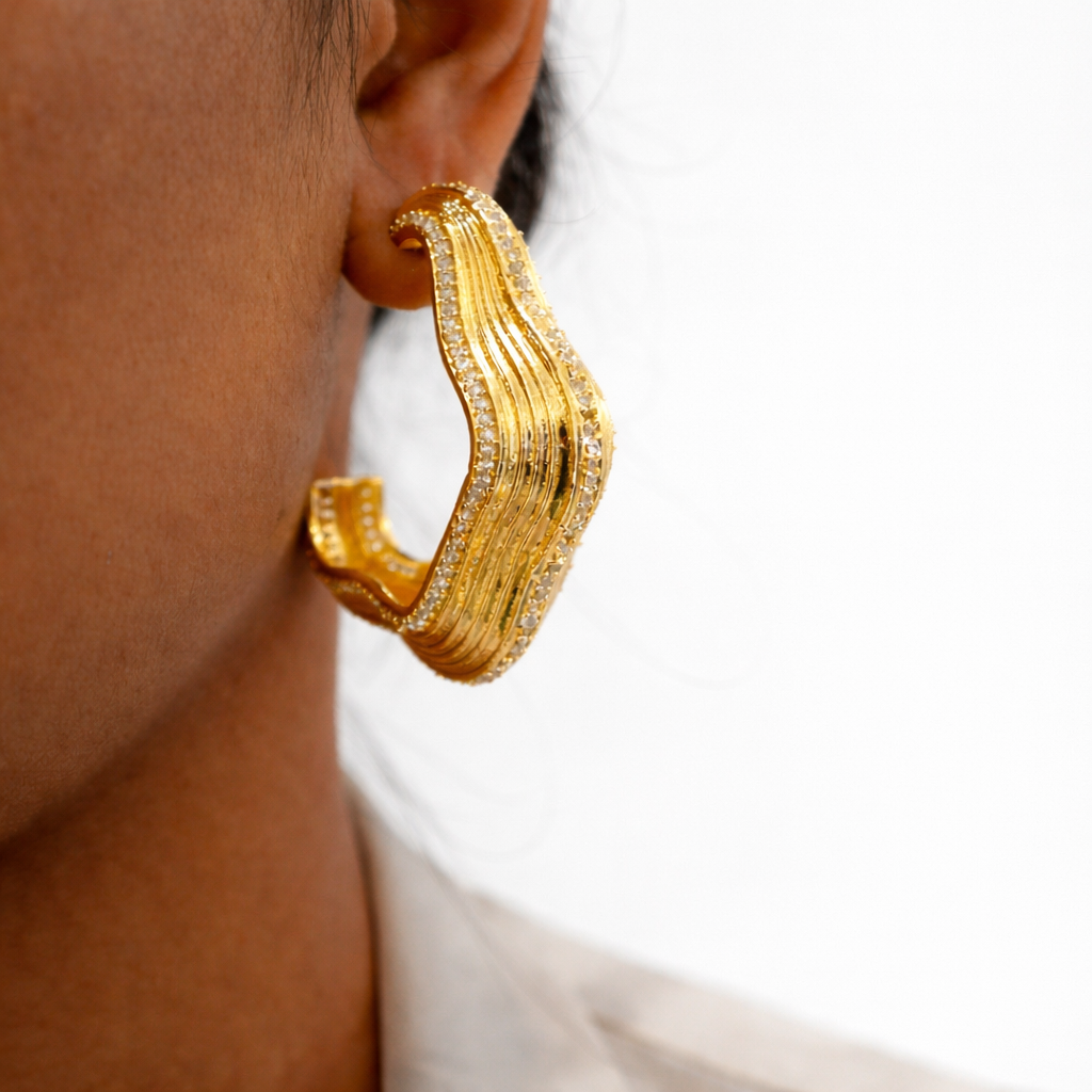 Svara Hoop Earring