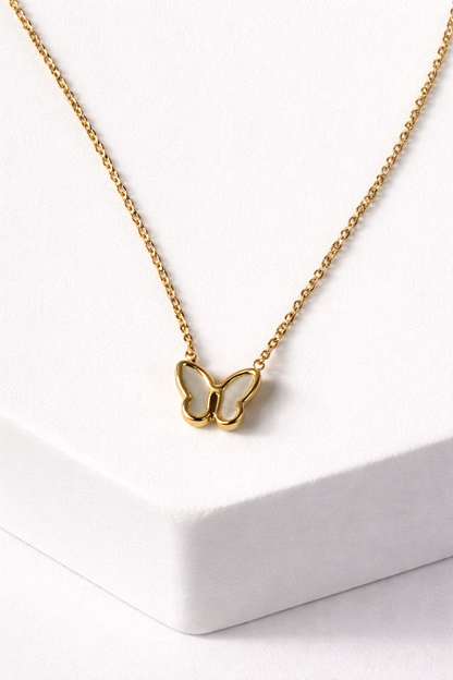 Minimal Gold Butterfly Necklace – Anti-Tarnish Jewellery Under ₹999