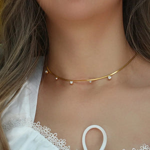 Dainty Anti-Tarnish Gold Choker Under ₹999 – Everyday Elegant Necklace