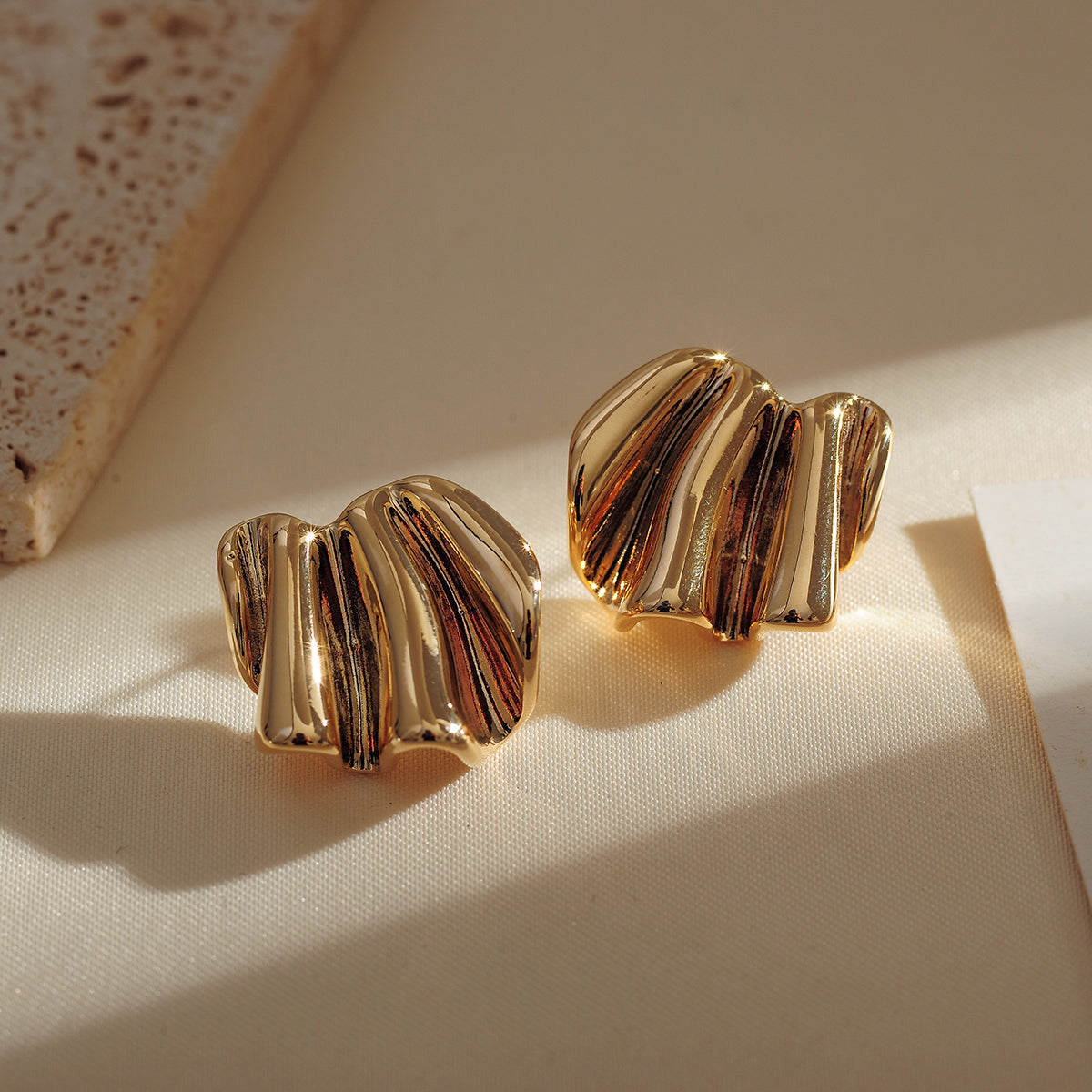 Gilded Flow Studs