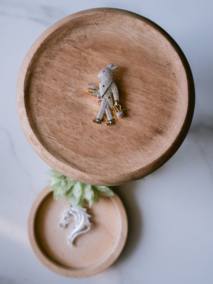 Cocktail Bunny Brooch