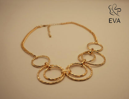 Celestial Loops Statement Necklace – Gold Plated, Anti-Tarnish & Waterproof