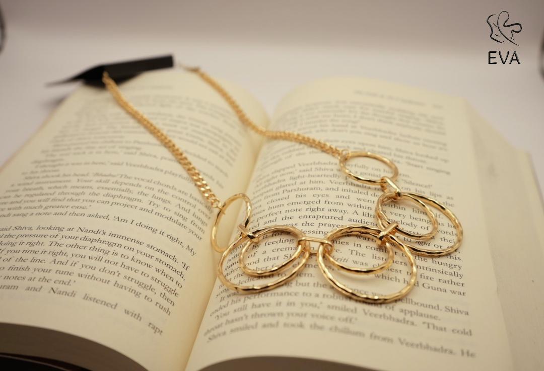 Celestial Loops Statement Necklace – Gold Plated, Anti-Tarnish & Waterproof