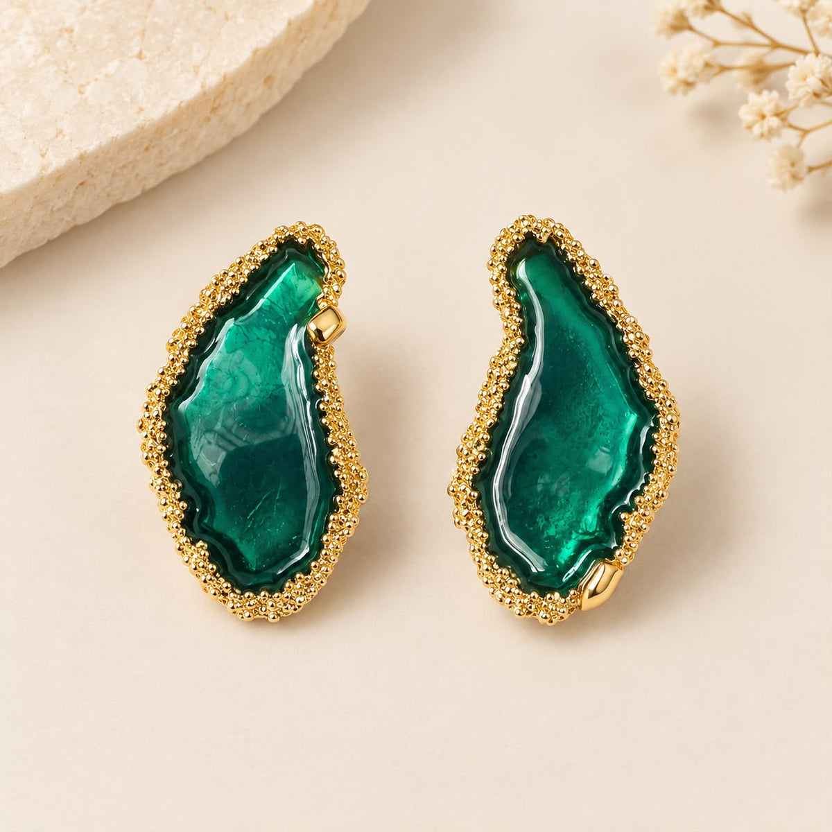 Rhea Geode Earrings