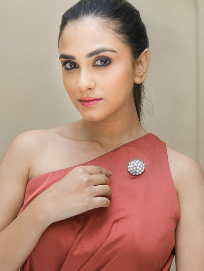 Noor Crystal Magnetic Brooch