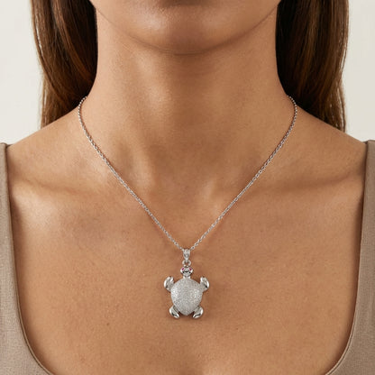 Sparkle Turtle Charm Pendant