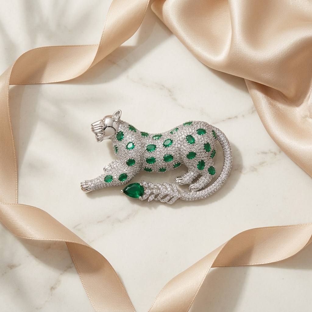 The Emerald Prowler Brooch