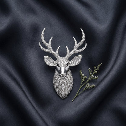 The Monarch Stag Brooch