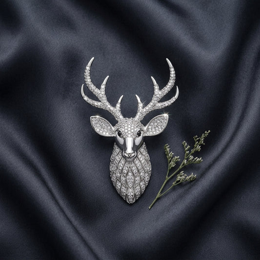 The Monarch Stag Brooch