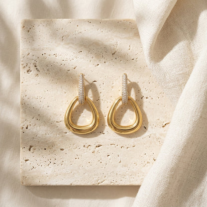 Twilight Teardrop Zircon Earrings