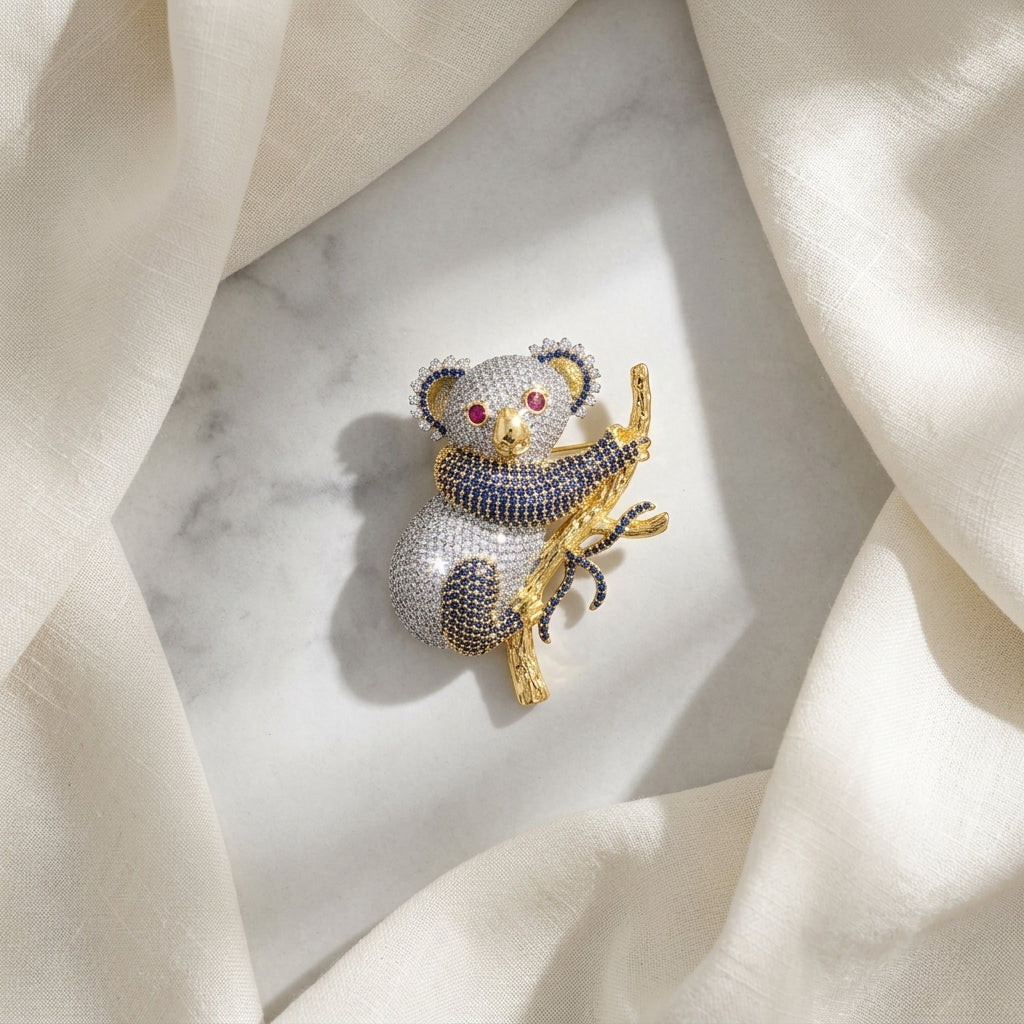 Bamboo Bliss Panda Brooch