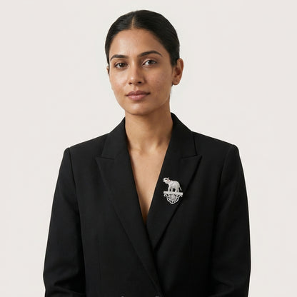 The Silver Gaja Brooch · Statement Pin