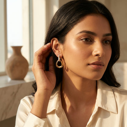Twilight Teardrop Zircon Earrings
