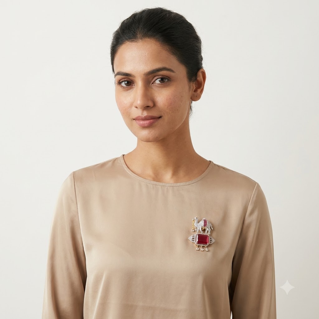 The Rajwadi Camel Brooch